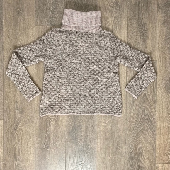 Anthropologie One Grey Day Sweater Turtleneck Knit Mohair Wool Size Small - Picture 4 of 16